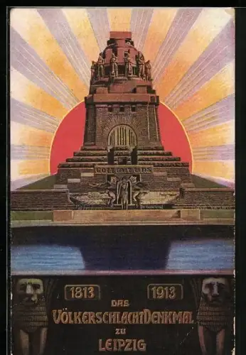 AK Leipzig, Völkerschlachtdenkmal, 1813-1913