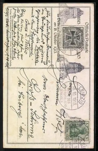 AK Leipzig, Völkerschlachtdenkmal, 1813-1913