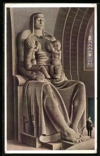 AK Leipzig, Völkerschlachtdenkmal, Deutsche Volkskraft in der Ruhmesmale
