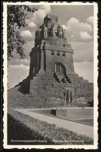 AK Leipzig, Blick auf das Völkerschlachtdenkmal