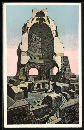 AK Leipzig, Innenansicht des Völkerschlachtdenkmals