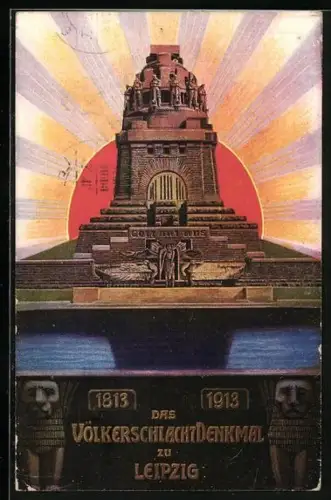 AK Leipzig, Völkerschlachtdenkmal, 1813-1913