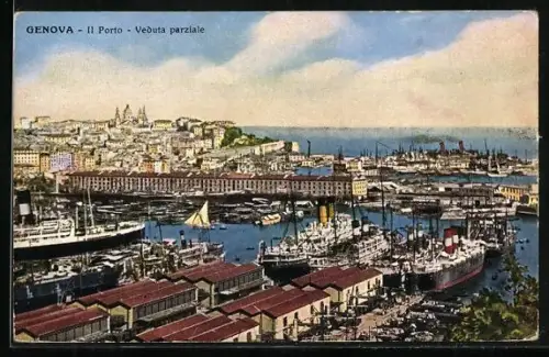 AK Genova, Il Porto, Veduta parziale
