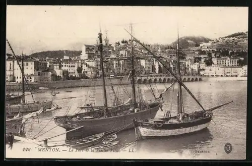 AK Menton, Le Port et la Vieille Ville