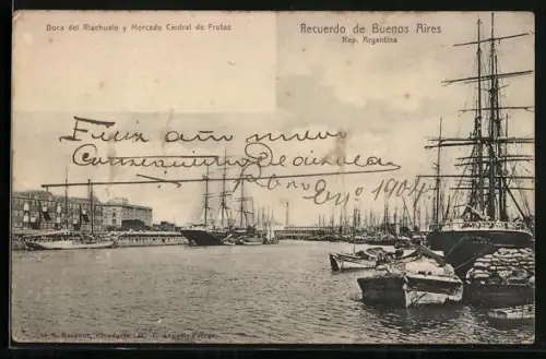 AK Buenos Aires, Boca del Riachuelo y Mercado Central de Frutos