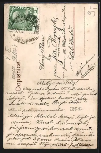 AK Jablonec n. Jiz, Ulice, Castecny pohled