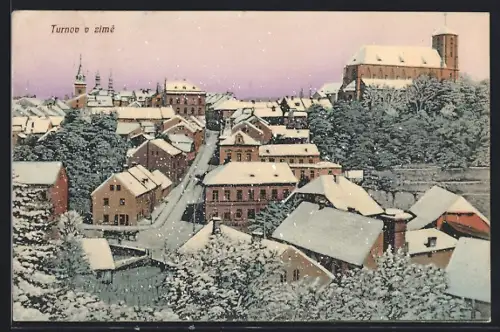 AK Turno v zimé, Castecny pohled