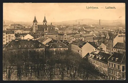AK Laibach, Blick über die Stadt