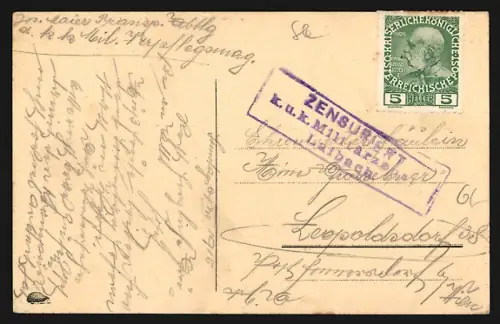 AK Laibach, Blick über die Stadt