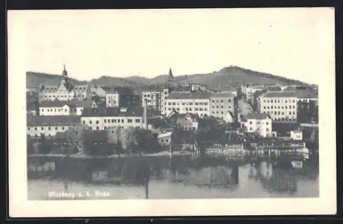 AK Marburg a. d. Drau, Blick zum Ort