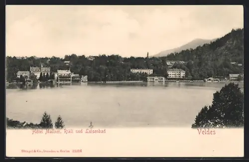 AK Veldes, Hotel Mallner, Rikli und Luisenbad