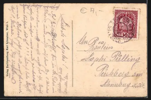 AK St. Peter in Krain, Ortsansicht aus der Ferne