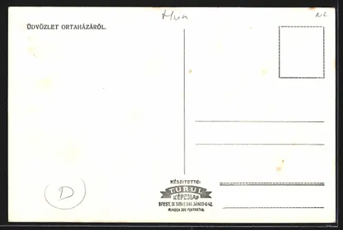 AK Ortaházá, Utca, Templom