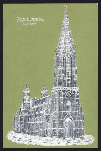 Präge-AK Freiburg i. Br., Münster