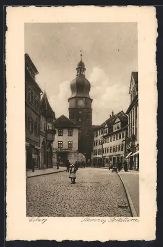 AK Coburg, Steinweg, Spitalturm