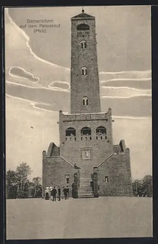 AK Peterskopf /Pfalz, Bismarckturm