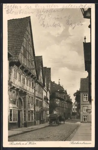 AK Rinteln a. d. Weser, Bäckerstrasse