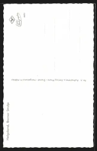 AK Helgoland, Bremer Strasse, Wohnhäuser