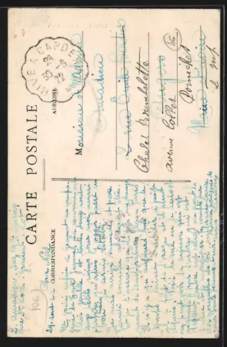 AK Gramat, Rue St-Roch avec maisons en pierre et ruelle étroite