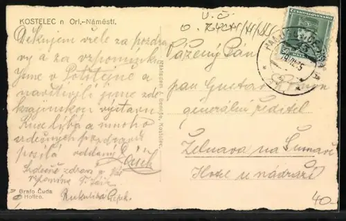 AK Kostelec n. Orl., Namesti