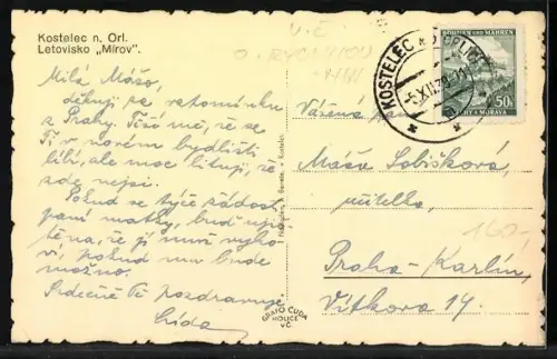 AK Kostelec n. Orl., Letivisko Mirov