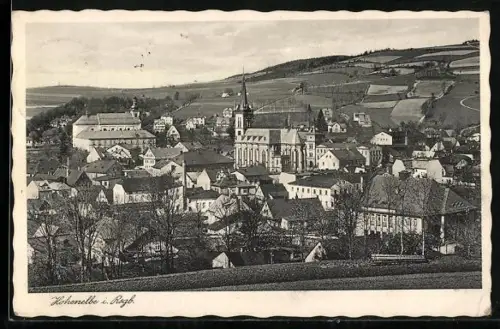 AK Hohenelbe i. Rsgb., Totalansicht aus der Vogelschau