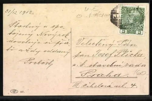 AK Jaromer, Brücke und Ortspanorama