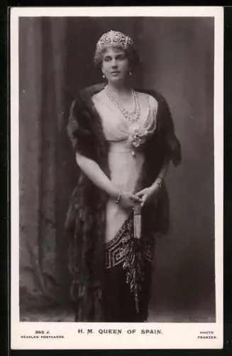 AK H. M. Queen of Spain, Königin von Spanien