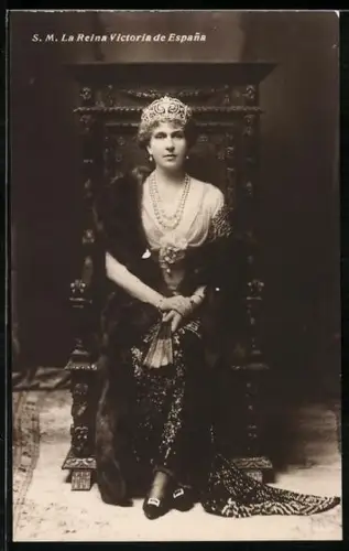 AK La Reina Victoria de Espana