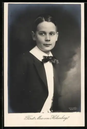 AK Fürst Max von Hohenberg von Österreich im Anzug
