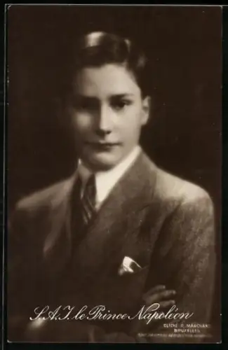AK le Prince Napoléon, Portrait als Heranwachsender