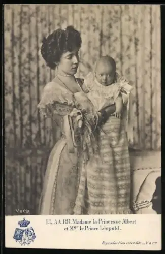 AK LL. AA. RR. Madame la Princesse Albert et Mgr. le Prince Leopold von Belgien
