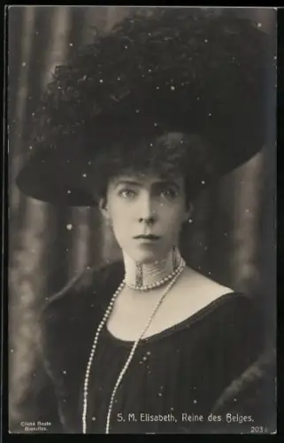AK S.M. Elisabeth, Reine des Belges, Königin von Belgien