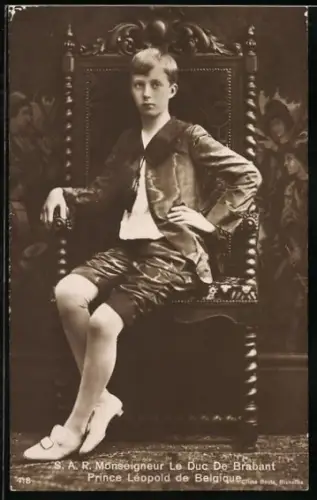 AK Der Herzog von Brabant, Prinz Leopold von Belgien