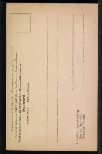 AK Luisa mit Tochter, Namenszug d. Frau Prinzessin Luisa von Toscana