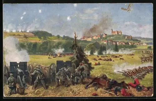 AK Altkirch im Elsass, Schlacht am 19. August 1914