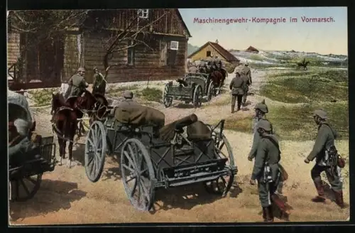 AK Das deutsche Heer, Maschinengewehr-Kompagnie im Vormasch