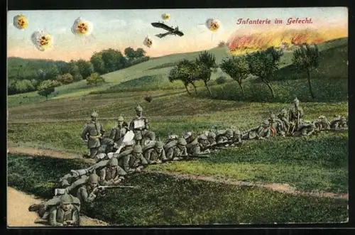 AK Infanterie im Gefecht