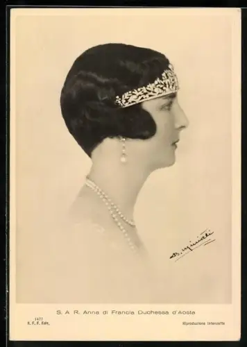 AK Anna di Francia Duchessa d`Aosta