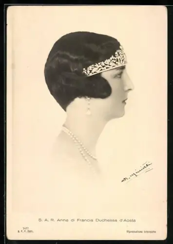 AK Anna di Francia Duchessa d`Aosta