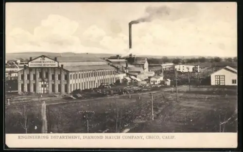 AK Chico, CA, Engineering Department, Diamond Match Company