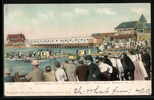 AK Highland Beach, NJ, Watching the Races, Gala Day