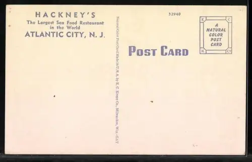 AK Atlantic City, NJ, Hackney`s Famous Lobster Pool
