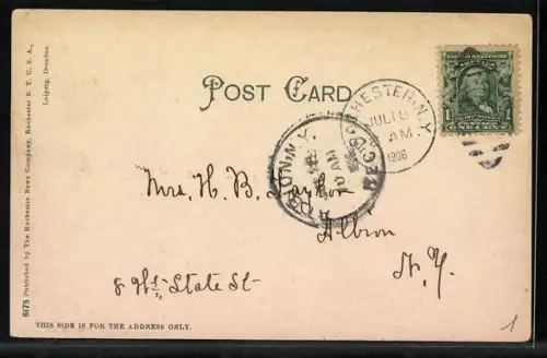 AK Rochester, NY, Genese River, passing through the head of the City