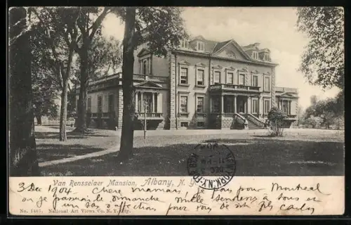 AK Albany, NY, Van Rensselaer Mansion