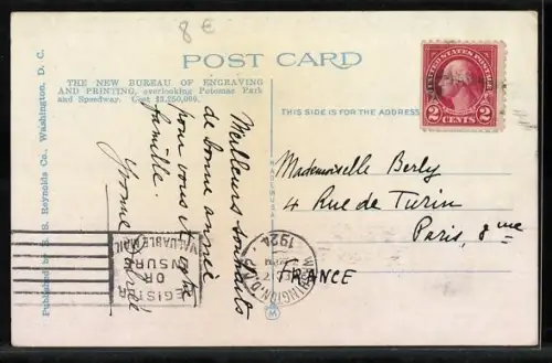 AK Washington D.C., New Bureau of Printing and Engraving on Potomac Park and Basin