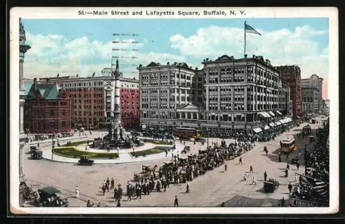 AK Buffalo, NY, Main Street and Lafayette Square