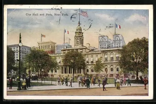 AK New York, NY, City Hall and Park