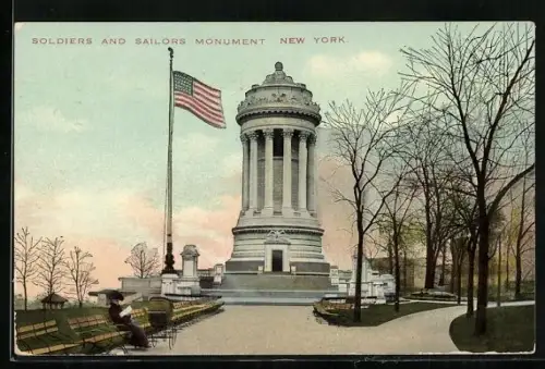 AK New York, NY, Soldiers and Sailors Monument