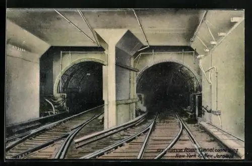 AK Hudson River Tunnel, connecting New York & New Jersey